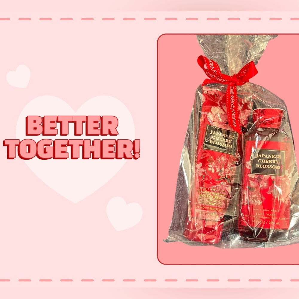 Bath And Body Works Japanese Cherry Blossom Gift Set.